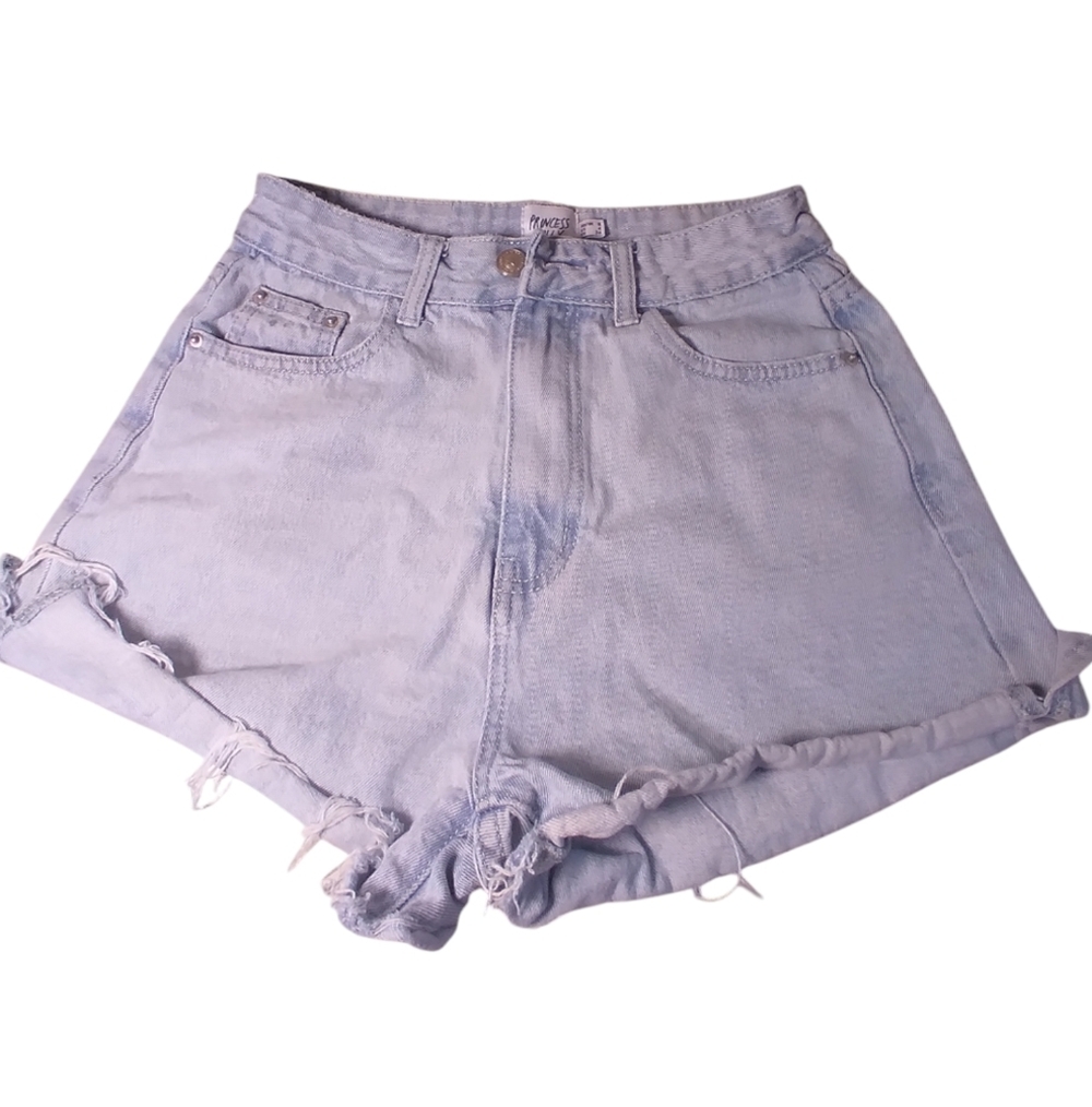 Princess Polly Women's Light Blue Denim jean Shorts size 4